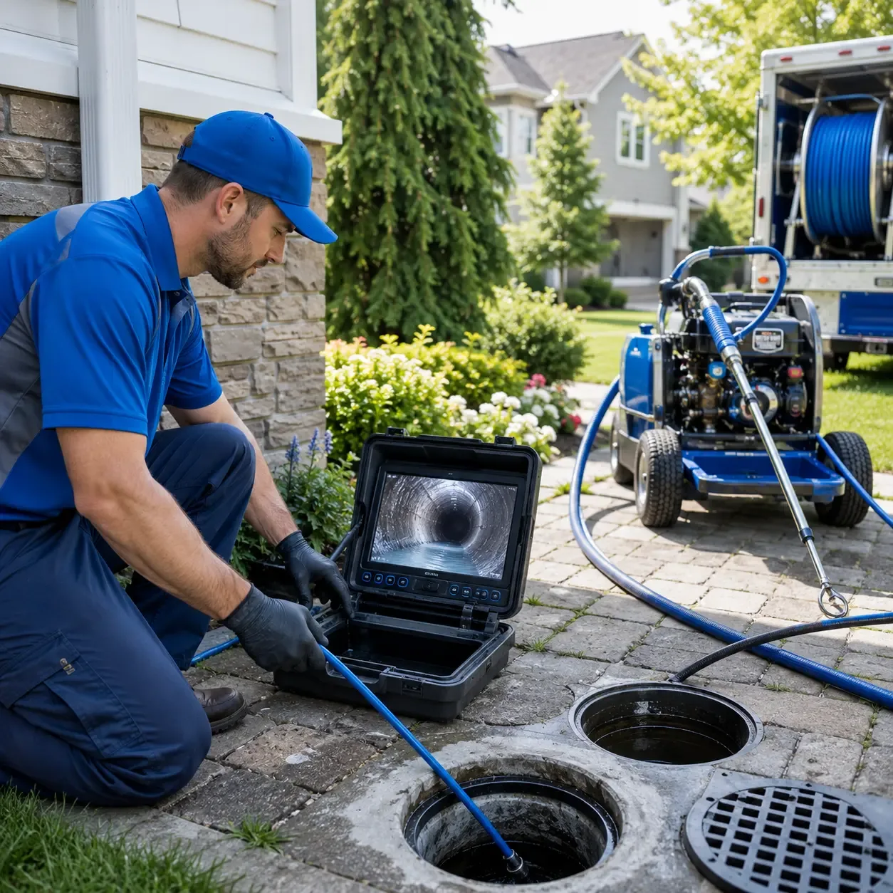 Outdoor drain cleaning professionals serving Colchester, IL