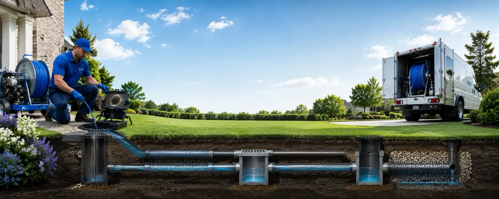 Outdoor drain cleaning information for Colchester, IL